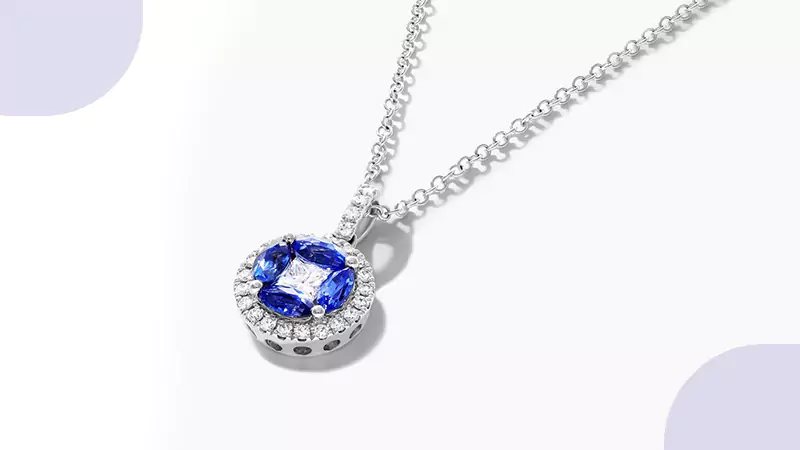 James Allen sapphire necklace