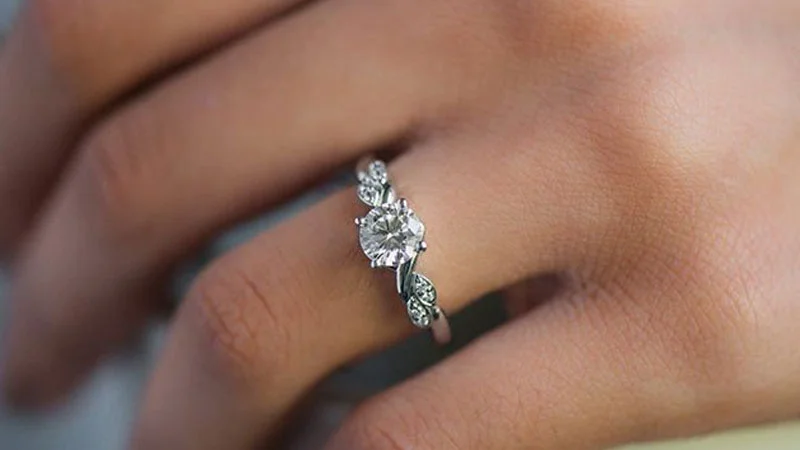 Twisted Vine Diamond Engagement Ring