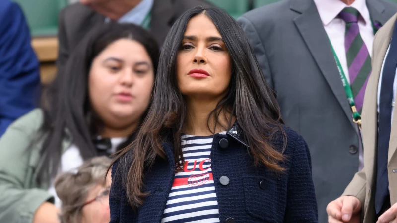 Salma Hayek at Wimbledon 2024