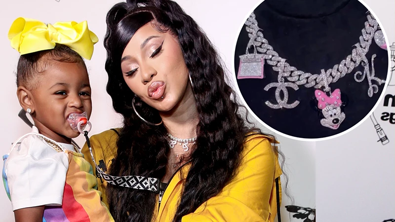 Cardi B’s daughter’s custom made necklace