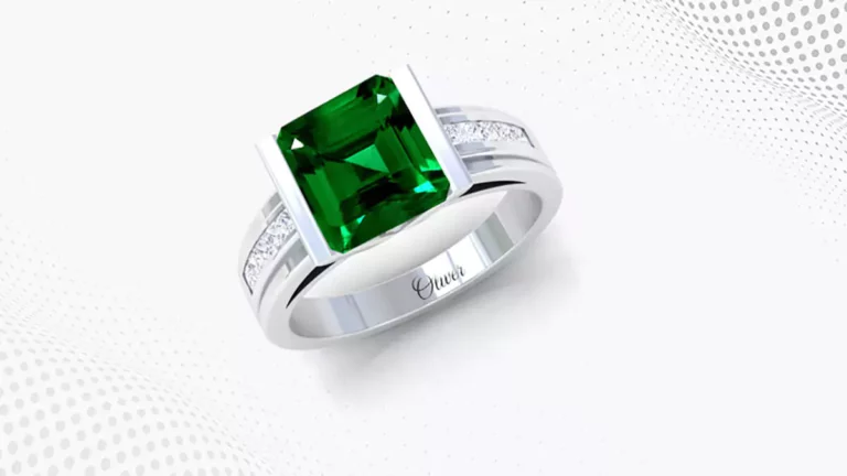 men’s emerald ring with name engraved