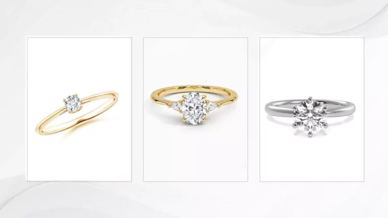 Simple And Minimalist Engagement Rings With Delicate Bands