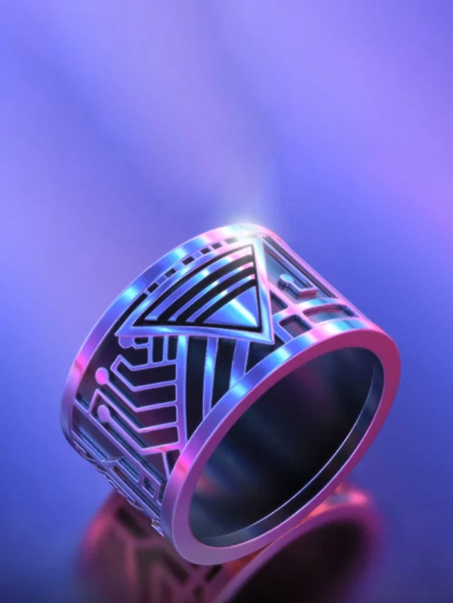 futuristic wedding ring